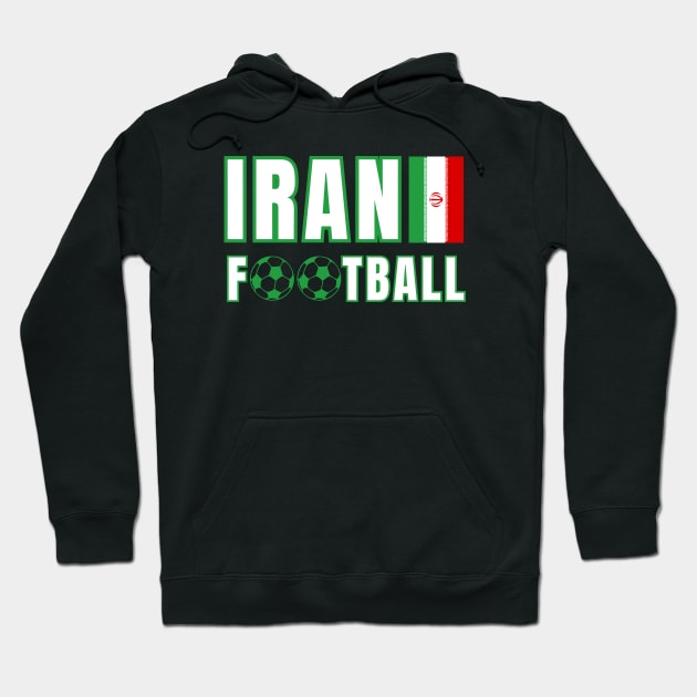 Iran Football Hoodie by footballomatic